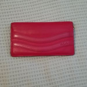 Ralph Lauren pink leather wallet